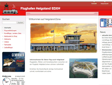 Tablet Screenshot of flughafen-helgoland.de